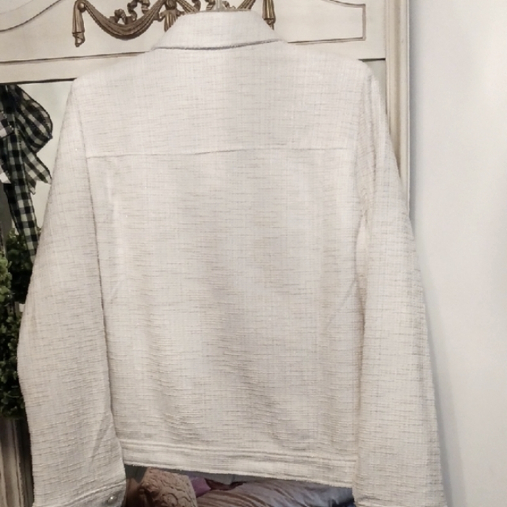 STUNNING! ⚜️Jaclyn Smith ⚜️White Blazer Classic Structured Design XL Gorgeous! - Picture 10 of 16